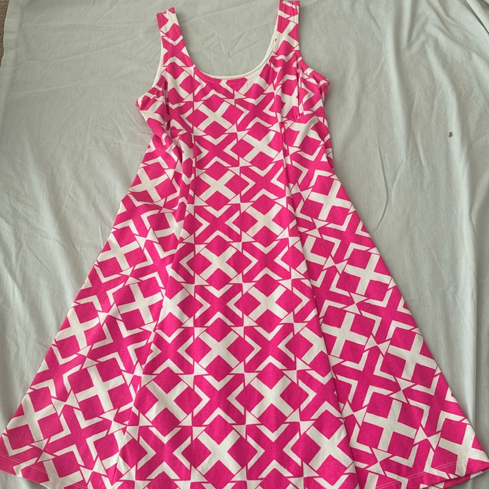 Pink patterned Mahi Gold dress